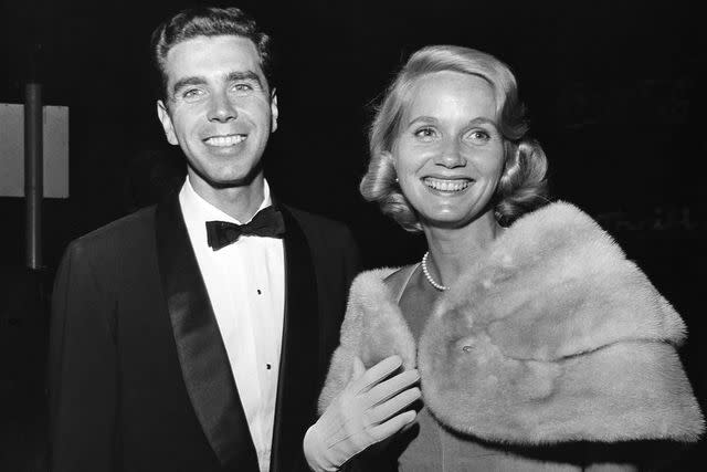 <p>Darlene Hammond/Pictorial Parade/Archive Photos/Getty</p> Jeffrey Hayden and Eva Marie Saint on Oct. 1, 1958