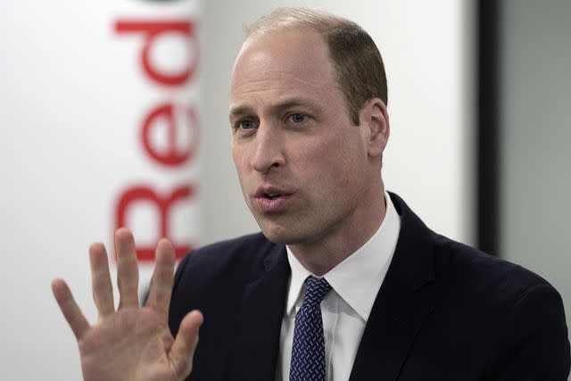 <p>Kin Cheung - WPA Pool/Getty Images</p> Prince William visits the British Red Cross on Feb. 20, 2024