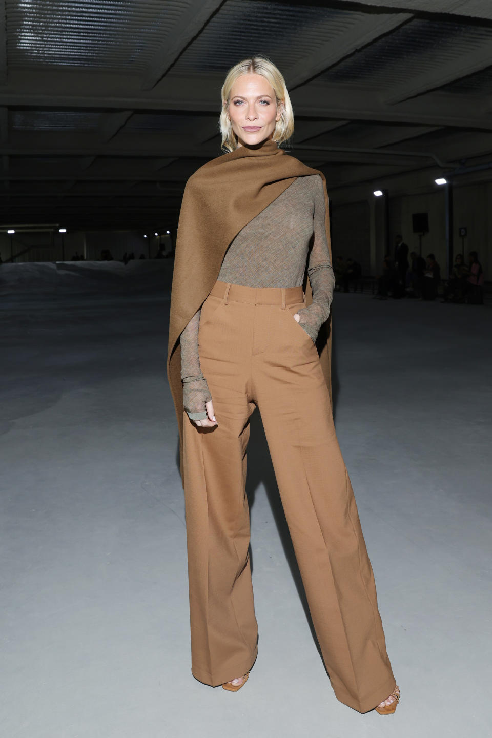 Poppy Delevingne at the Philosophy Di Lorenzo Serafini fashion show during Milan Fashion Week on Sept. 19. (Photo by Jacopo Raule/Getty Images)