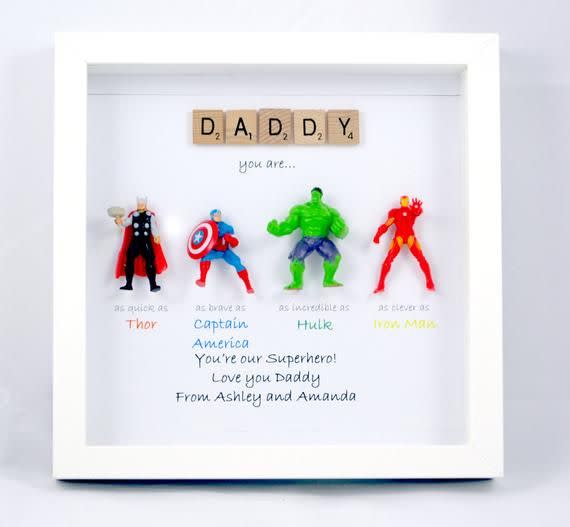 Superhero Figures Frame Gift