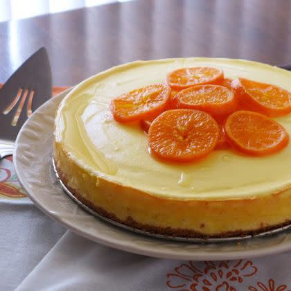 Mandarin Cheesecake with Sumo Citrus Glaze