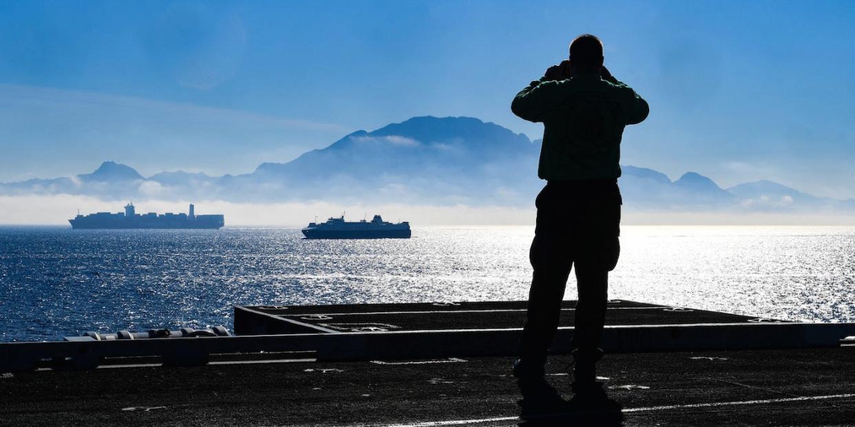 Navy aircraft carrier Truman Gibraltar