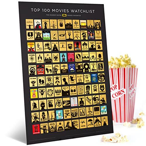 6) Official IMDb Top 100 Movies Scratch Off Poster