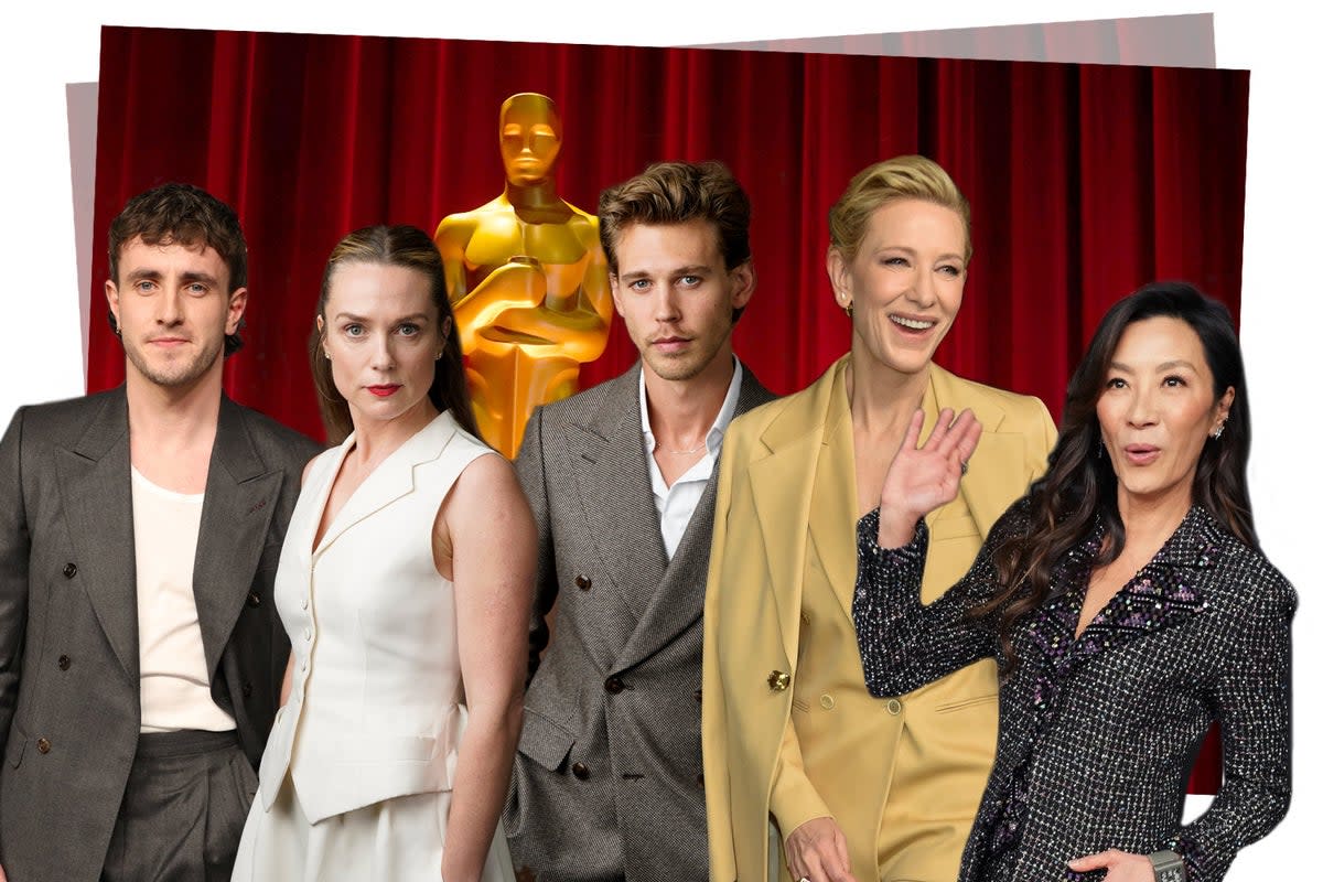 The Oscars awards ceremony in Los Angeles will air early in the morning in the UK  (ES Composite)