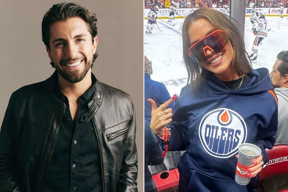 <p>Robby Klein/Getty; Kaitlyn Bristowe/Instagram</p> Jason Tartick (left); Kaitlyn Bristowe at the Stanley Cup finals