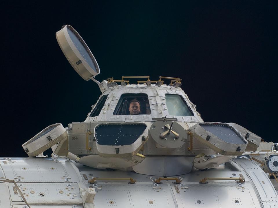 International Space Station cupola exterior.