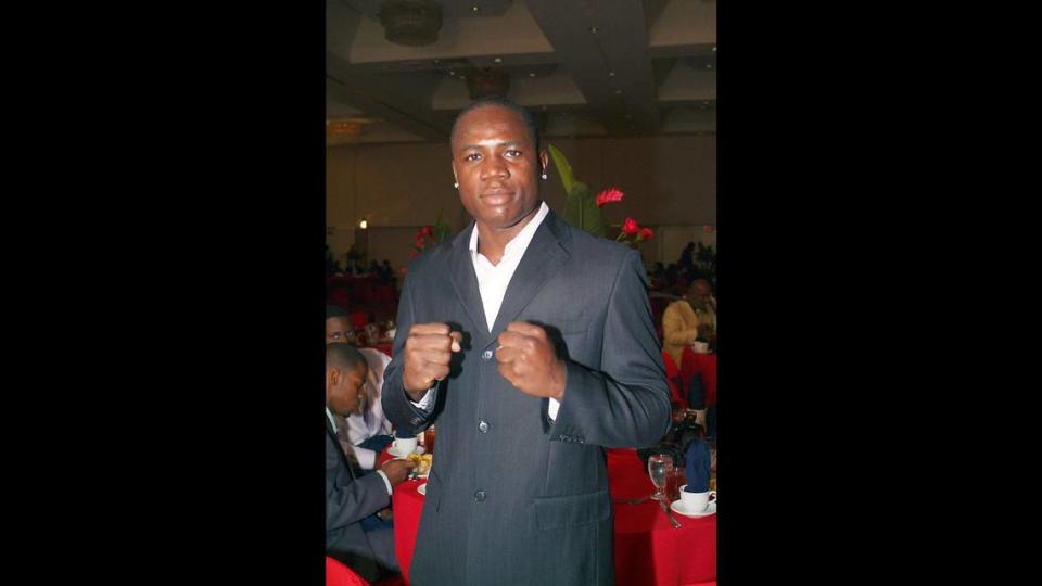 Azea Agustama, a former Haitian national boxer, was arrested on Nov. 23, 2022, on allegations he threatened to commit a mass shooting at a Miami gym.