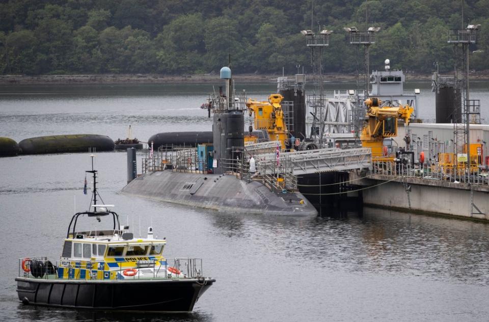 Unite has raised safety concerns about Faslane (Jane Barlow/PA) (PA Archive)