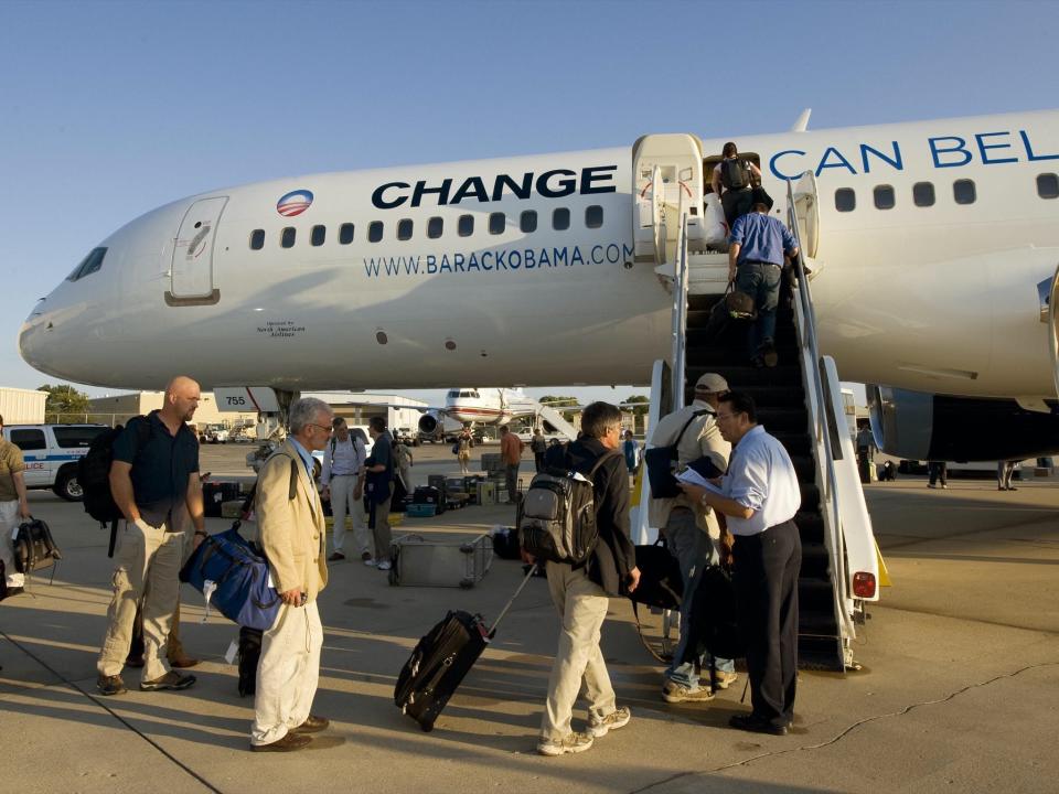 Obama Campaign Plane