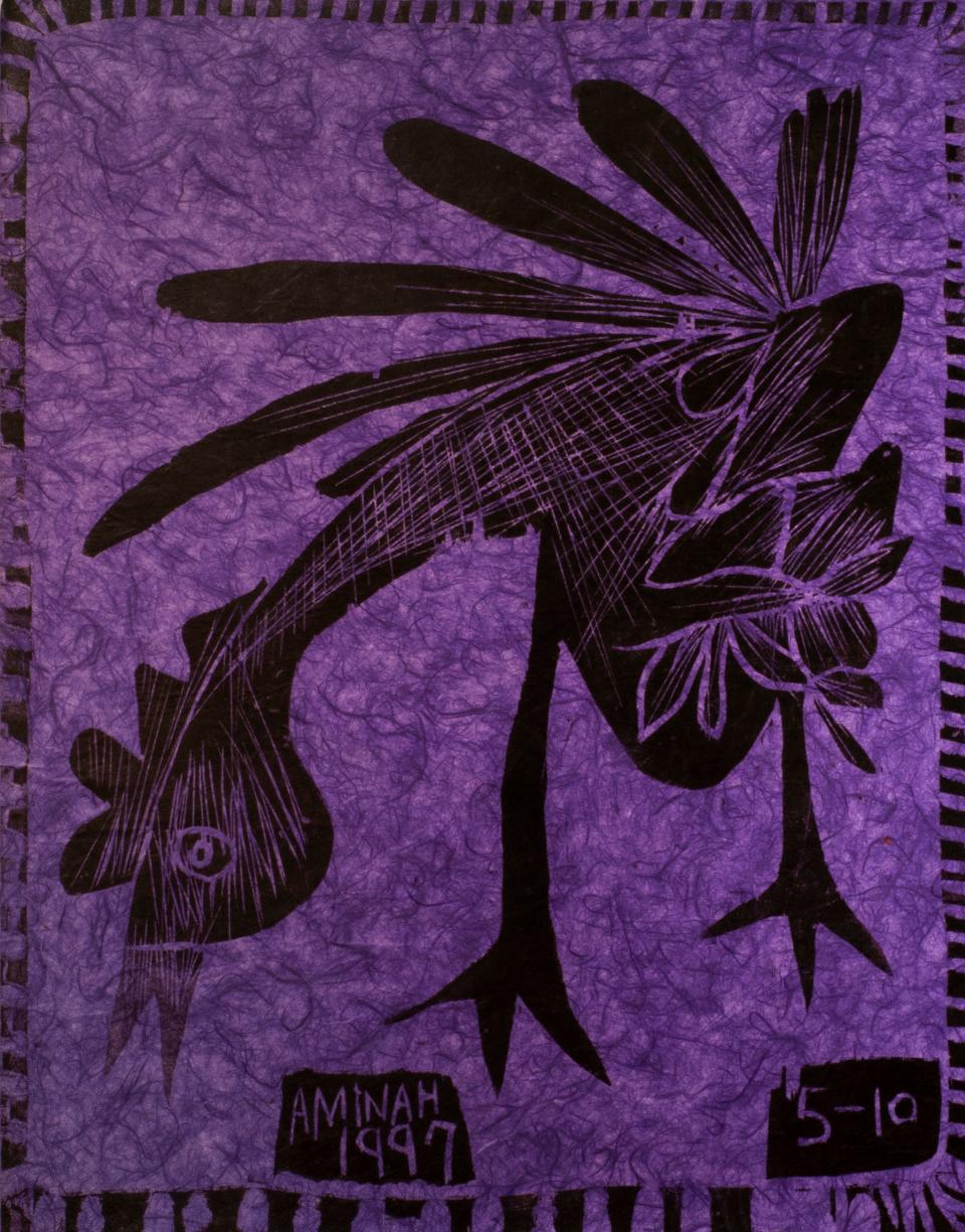 "Symphonic Poem Page 5 (Purple Bird)"