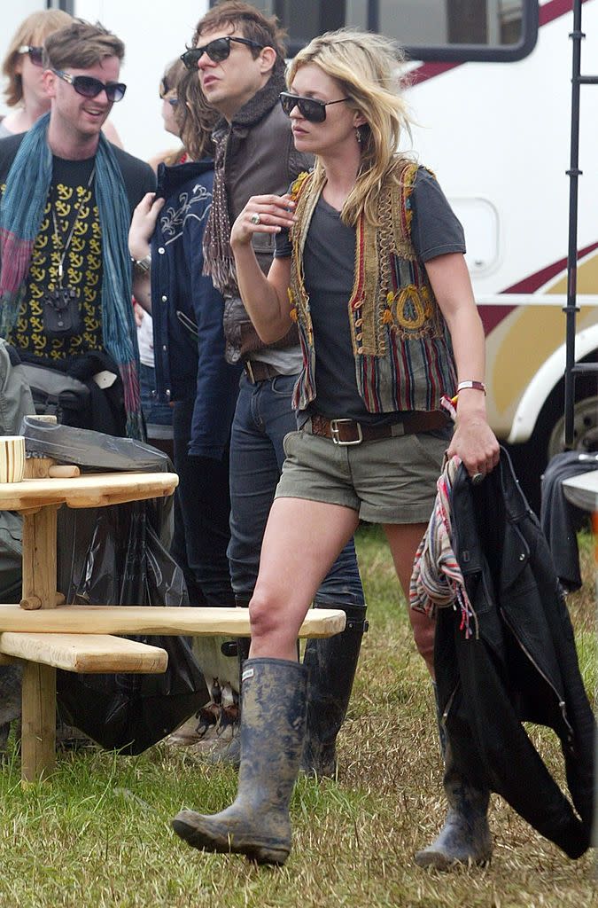 Kate Moss at Glastonbury, 2008