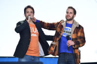 <p>Lin-Manuel Miranda and Ben Platt perform onstage at March For Our Lives in Washington, D.C. (Photo: Getty Images) </p>