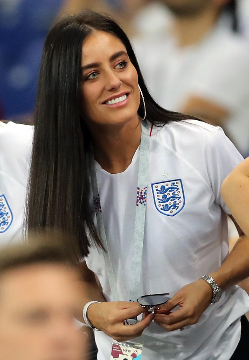 Frn Hawkins told the court about her time with the England players’ wives and girlfriends at the Russia World Cup (PA)