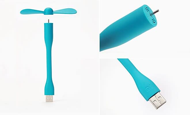 ▲形似竹蜻蜓的小米隨身USB風扇，其部件亦採可拆式設計，方便使用者收納。