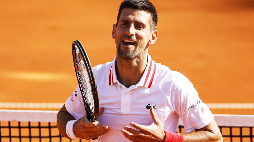 Novak Djokovic, pictured here in action at the Serbia Open.