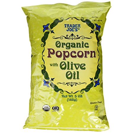 Organic Popcorn With Olive Oil