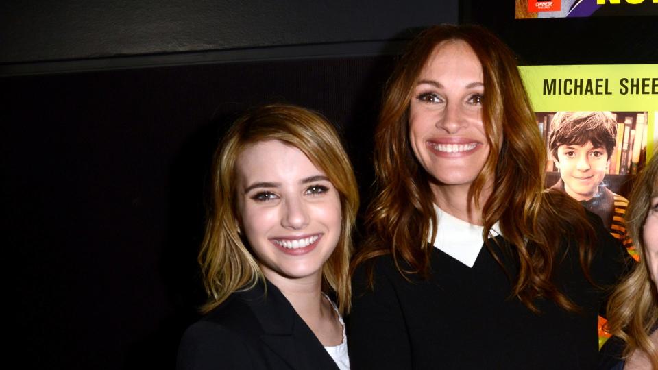 <p> Okay, they’re not quite mother and daughter but Emma Roberts has a few famous family members. Her dad is Eric Roberts, who you may know from Suits or perhaps his 80s hit Best of the Best, and her aunt is Julie Roberts, the Oscar-winning actress. </p>
