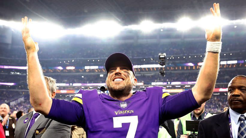 Vikings quarterback Case Keenum hopes to become just the third undrafted quarterback to ever start a Super Bowl. (Getty Images)