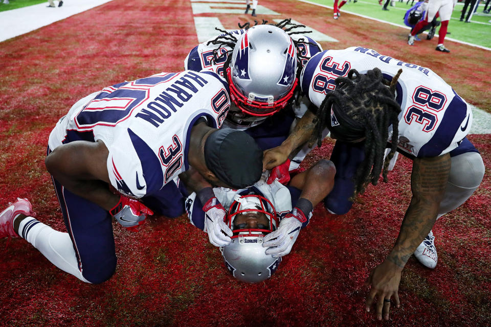 Patriots celebrates