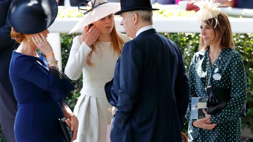 Princess Beatrice, Sarah Ferguson, Prince Andrew, Duke of York and Amanda Thirsk 