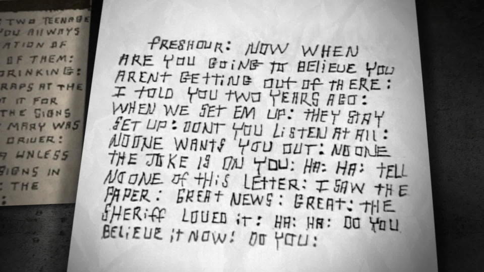 Paul Freshour served 10 years in prison for the attempted murder of Mary Gillispie. He wasn't allowed pens or paper while behind bars but the letters still continued. Even Freshour received one. The letter to Freshour reads in part: