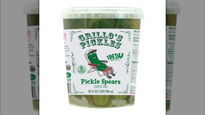 Grillo's pickles package