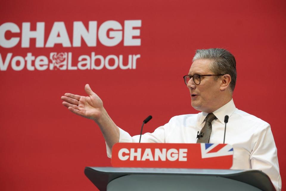 Kier Starmer launches the Labour manifesto (REUTERS)