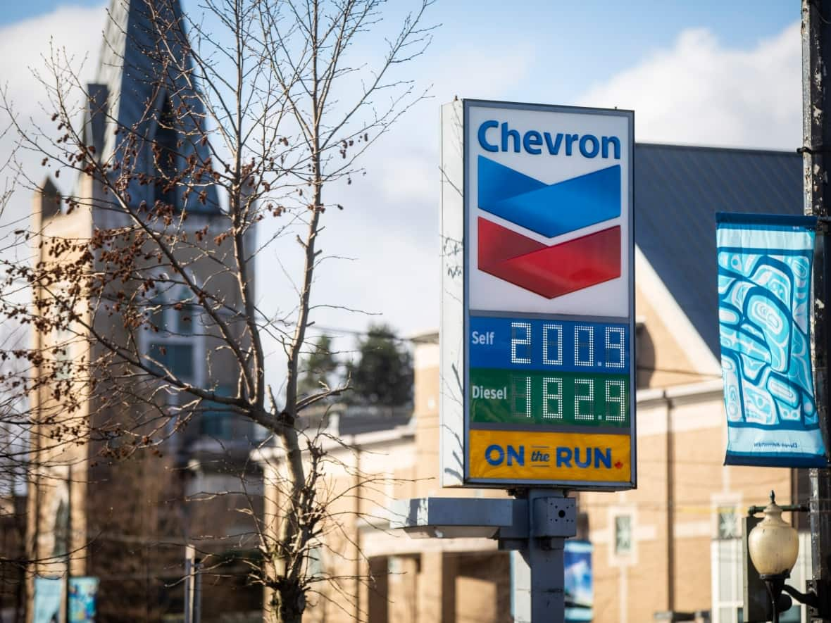 Prices at many B.C. gas stations, including this one in Vancouver, have been above $2 a litre since Friday.  (Ben Nelms/CBC - image credit)