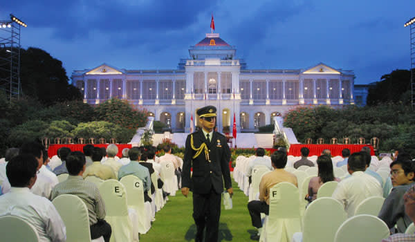 PM Lee has issued the writ for election of the President with the Nomination Day set to fall on 17 August, while Polling Day will be on 27 August. (AP photo)