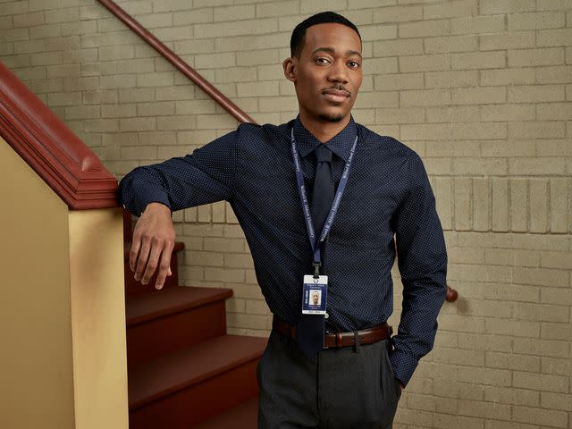 <p>Pamela Littky/ABC/Getty</p> Tyler James Williams as Gregory in 'Abbot Elementary'.