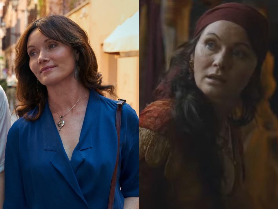 Essie Davis in "One Day" and "Game of Thrones."