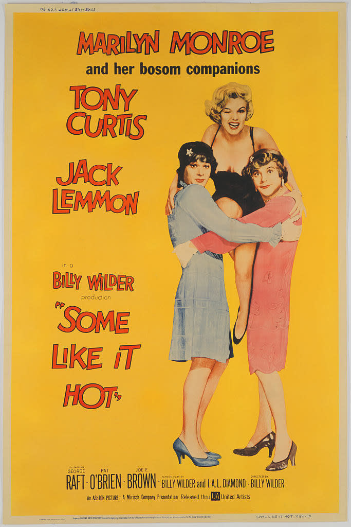 A movie poster for "Some Like It Hot"