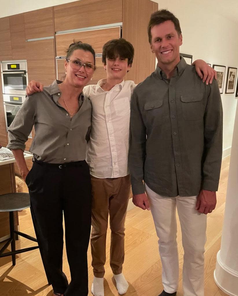 Tom Brady with his ex Bridget Moynahan and their son Jack. tombrady/Instagram
