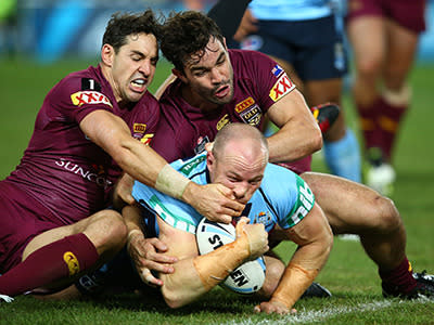 Beau Scott crosses for NSW