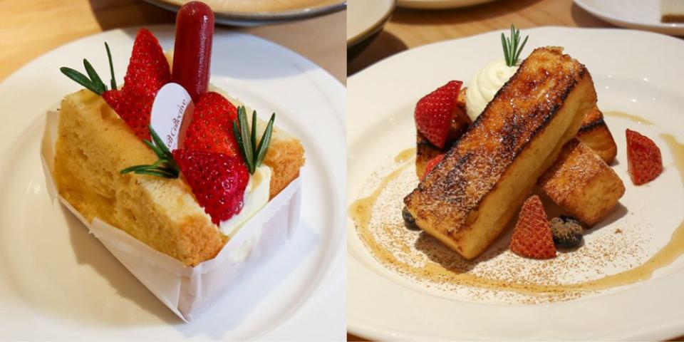 well collective - creme brulee french toast and strawberry chiffon cake