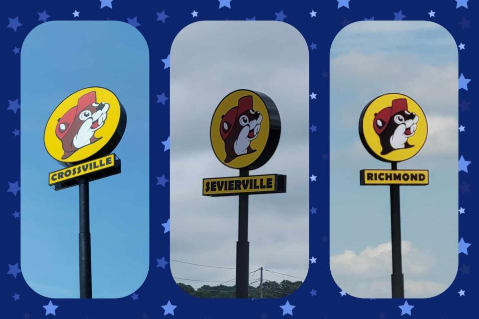 During a trip from Mascoutah, Illinois to Pigeon Forge, Tennessee, Jen Emig and her husband Roger Emig stopped at three different Buc-ee's in Crossville, Tennessee, Sevierville, Tennessee and Richmond, Kentucky.