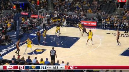 AJ Griffin with a Last Basket of The Period vs. Indiana Pacers