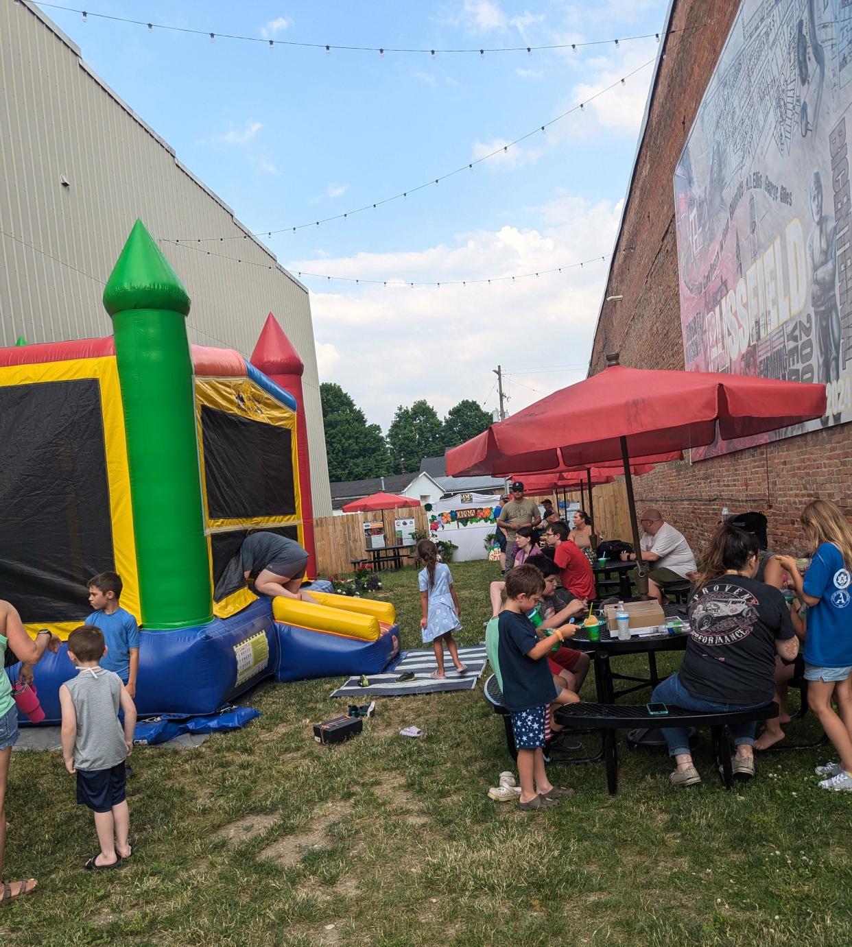 In June, to kick off the 2024 summer edition of Blissfield's Movies on Lane, children and their family members made use of Blissfield's new Bicentennial park along South Lane Street in downtown.