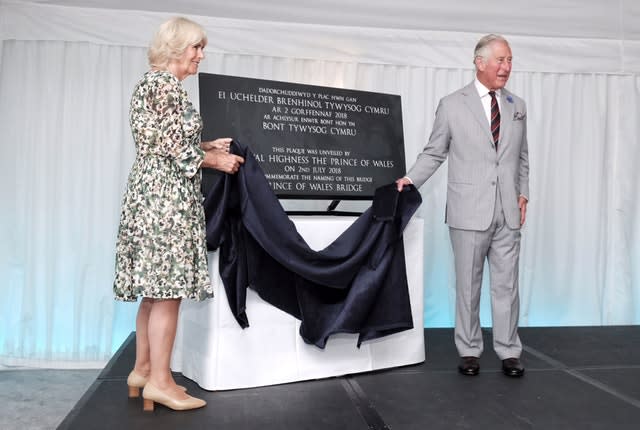 Charles and Camilla in Wales