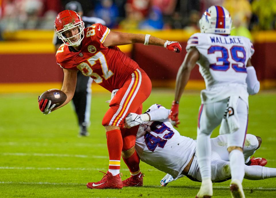 The Kansas City Chiefs and Buffalo Bills meet in the final game of the NFL playoff divisional round on Sunday.