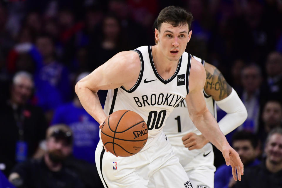 Rodions Kurucs allegedly choked his girlfriend and threatened to kill himself during an argument. (Getty)
