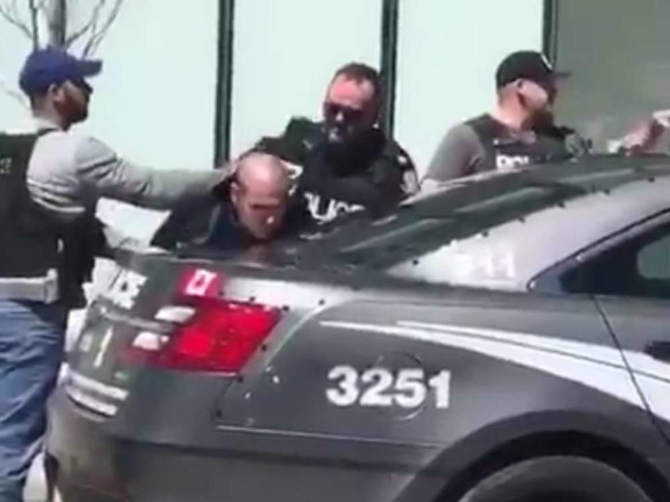 Man being arrested