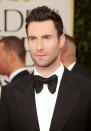 BEVERLY HILLS, CA - JANUARY 15: Musician Adam Levine of the music group Maroon 5 arrives at the 69th Annual Golden Globe Awards held at the Beverly Hilton Hotel on January 15, 2012 in Beverly Hills, California. (Photo by Jason Merritt/Getty Images)