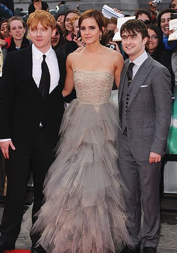 Daniel Radcliffe, Emma Watson and Rupert Grint make their final 