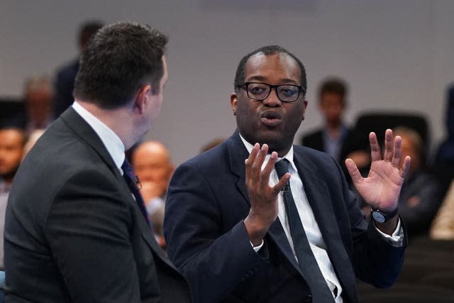 Kwasi Kwarteng during the Conservative Party conference