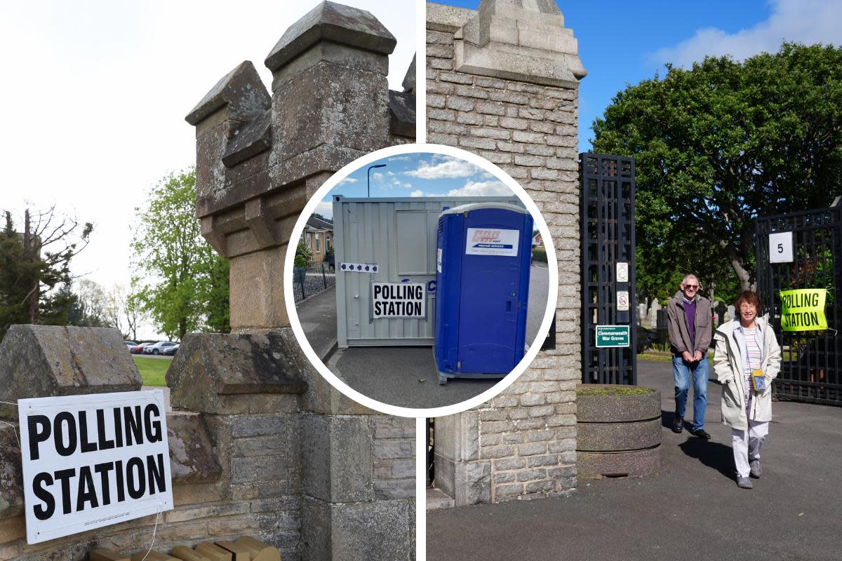 Voters have cast their votes in some weird and wonderful locations. <i>(Image: PA Images / The Northern Echo)</i>