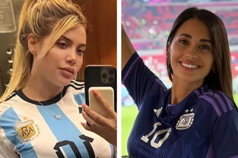 Wanda Nara hizo un posteo para saludar a Antonela Roccuzzo por la obtención del campeonato mundial de Lionel Messi, pero luego lo eliminó y subió otro, con otra foto