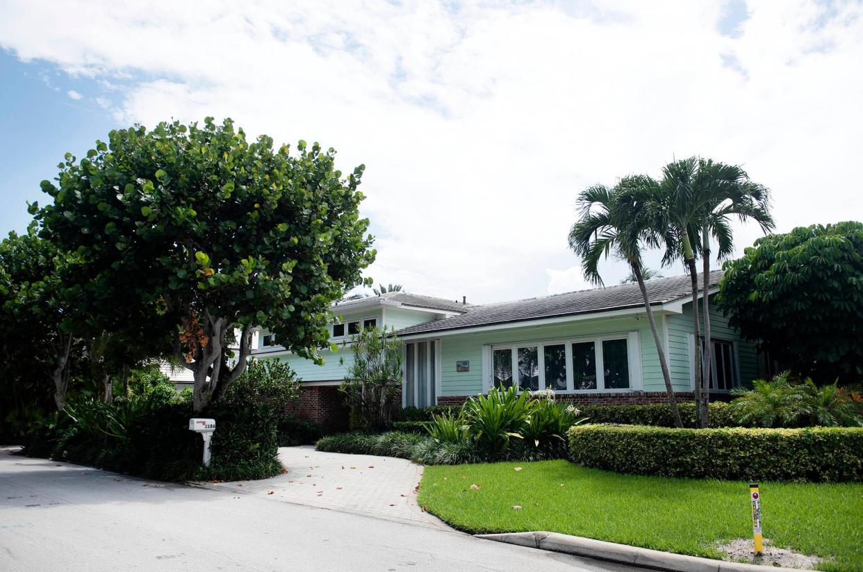 A 1958 house at 1186 N. Ocean Way on the corner of Nightingale Trail has sold on the North End of Palm Beach for its land value.
