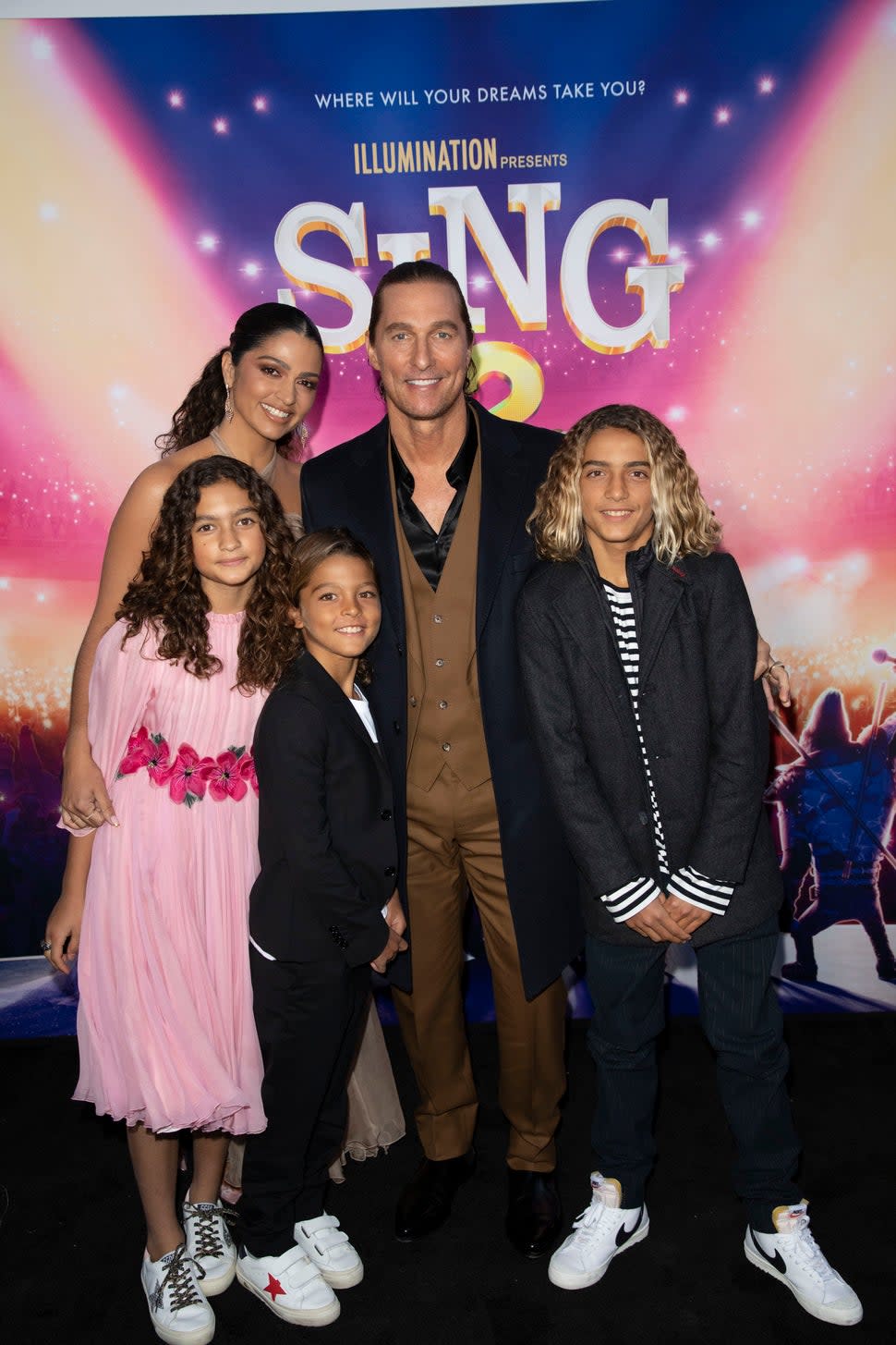 matthew mcconaughey family sing 2 premiere