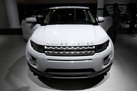 The new Range Rover Evoque is seen at the Jaguar-Land Rover exhibition booth during the International Motor Show (IAA) in Frankfurt, September 14, 2011. REUTERS/Alex Domanski/File Photo